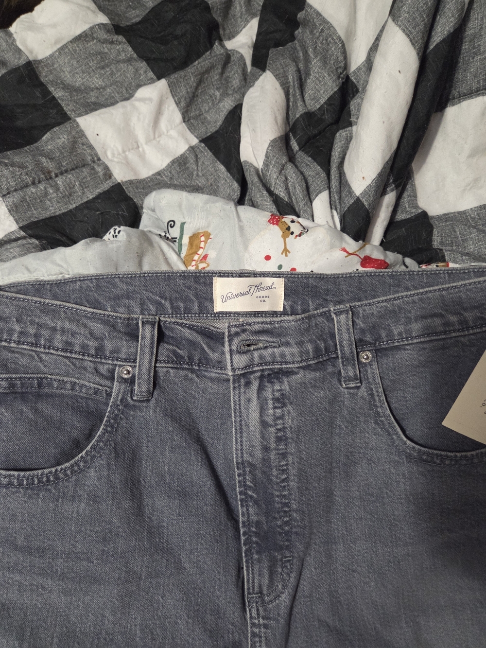 Women Jeans Gray Wide-Leg Skirt - Picture 2 of 5